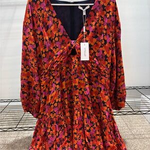 Derek Lam Multicolor Floral Knot Dress